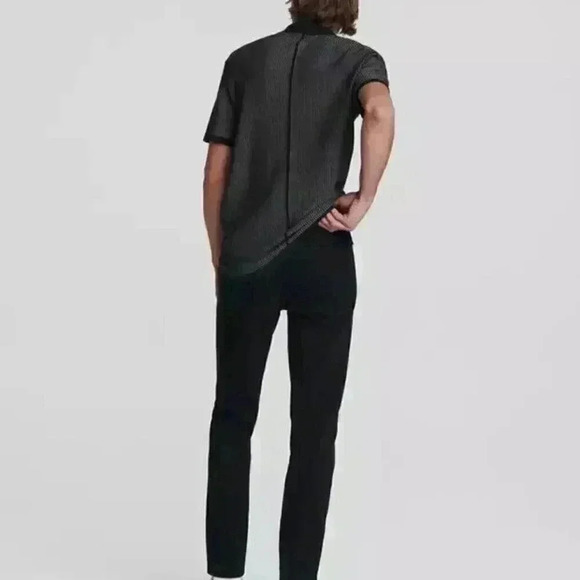 Rag & Bone | Fit 1 Skinny Slim Pant with Rough Hem - Navy / Sz 29R - Picture 3 of 15